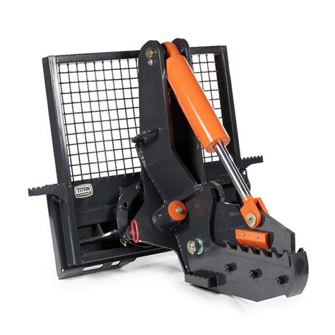 skid steer tree shear with sprayer|12 rotating tree shear attachment.